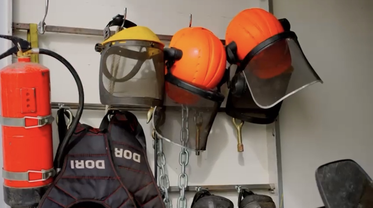 Equipamento de segurança utilizado pela CONSTRUENGA
